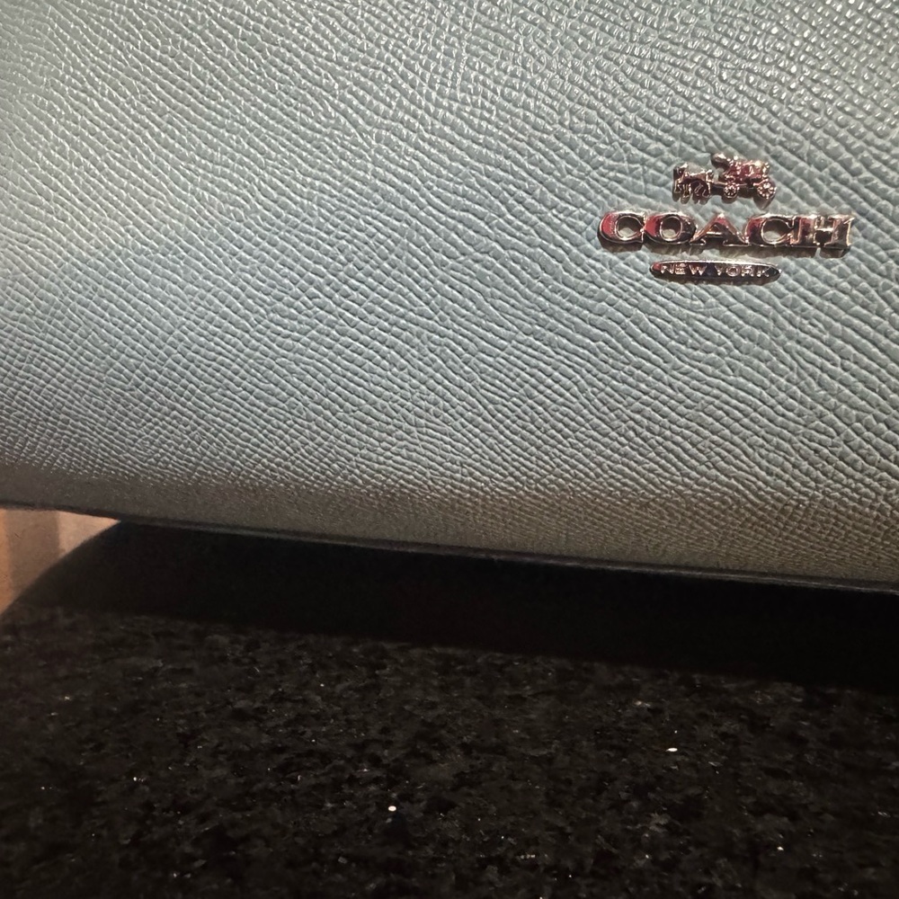 Coach Light Blue Tote Bag - Picture 8 of 14
